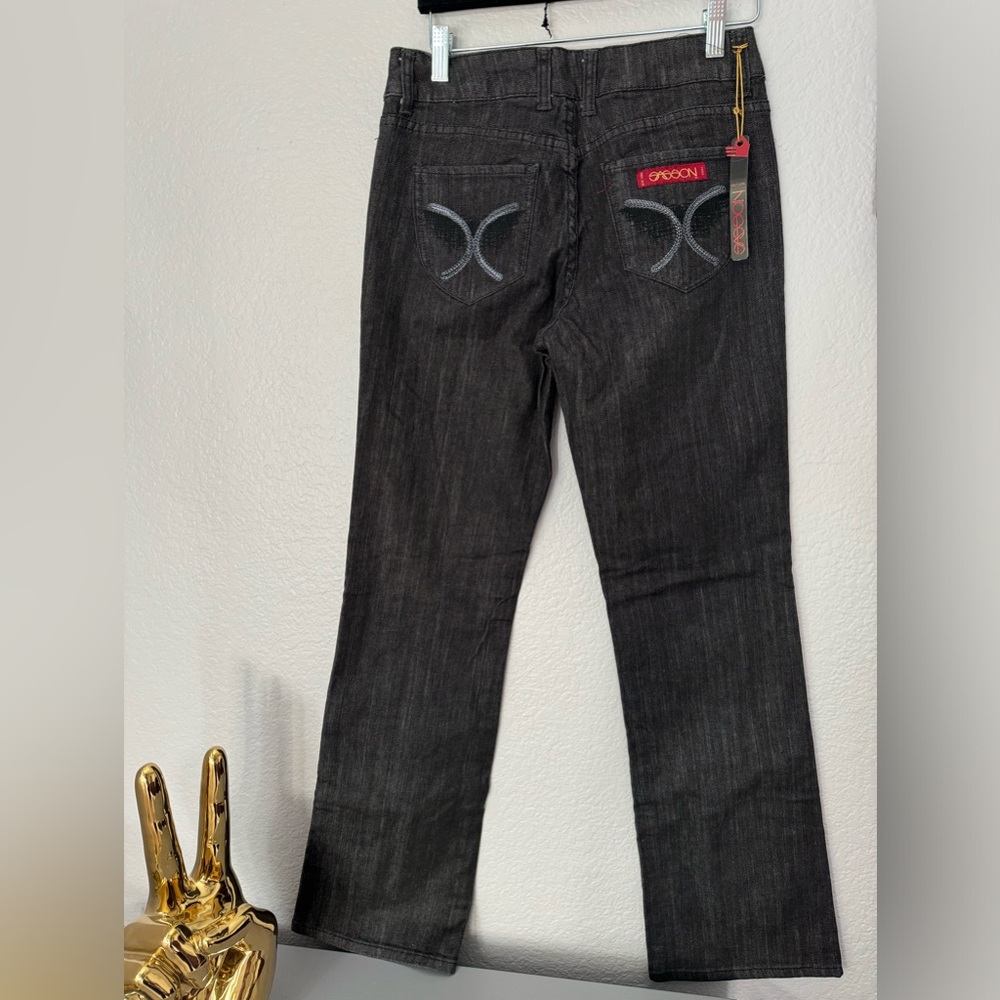 NWT Sasson Jeans Oh La La! Vintage Black Boogie BootCut Size 4.